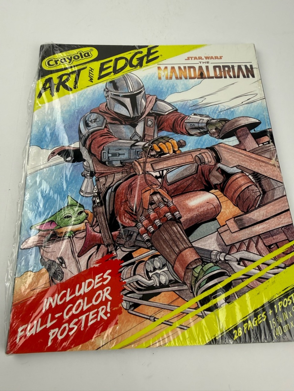 Crayola Art With Edge Star Wars The Mandalorian 28 Pages + 1 Poster New Sealed